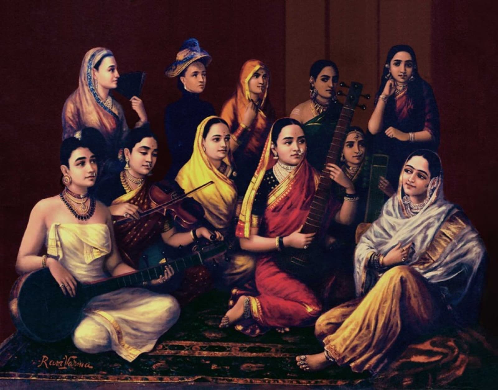 Galaxy of Musicians, Raja Ravi Varma