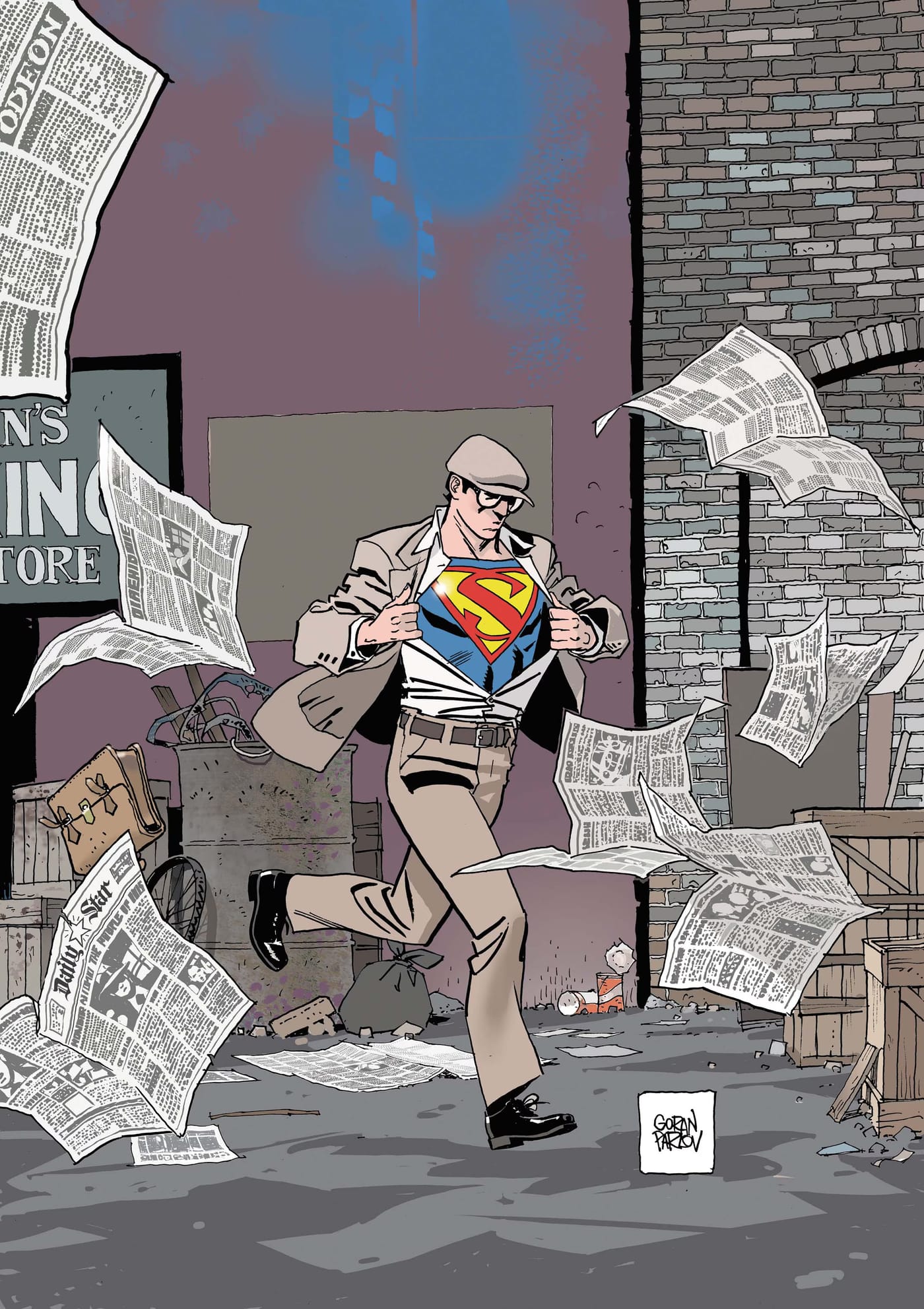Superman: The Stranger variant cover by Goran Parlov